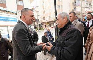 Başkan Şimşek esnafın sorunlarını dinledi