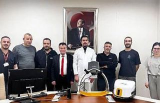 Bayburtlu hayırsever hastaneye otomatik kalp masajı...