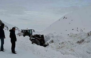 Beytüşşebap’ta kar kalınlığı yer yer 3 metreyi...