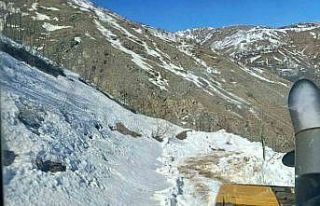 Bingöl’de kar ve heyelandan dolayı kapanan köy...