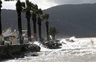Bodrum-Kaş arası denizlerde fırtına uyarısı