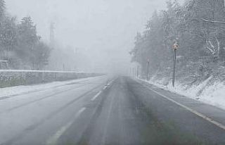 Bolu Dağı’nda kar yağışı sürüyor