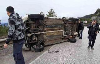 Bolu’da cenaze dönüşü kaza: 2 yaralı