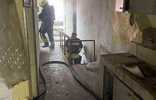 Bolu’da metruk evde yangın paniği