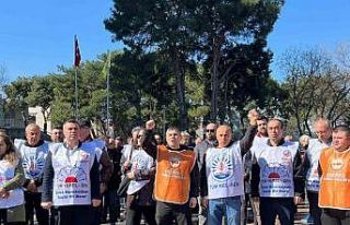 Buca Belediyesinde memurların ’alacak’ eylemi...