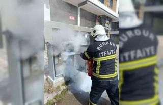 Burdur’da trafoda yangın paniği