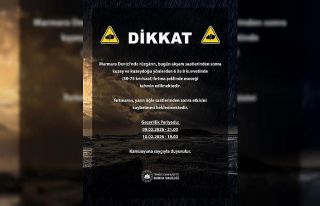 Bursa Valiliği’nden Marmara için fırtına uyarısı