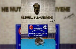 Bursa’da 1 kilo 280 gram esrar ele geçirildi