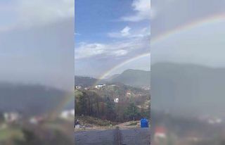 Bursa’da yağmur sonrası gökkuşağı görsel...