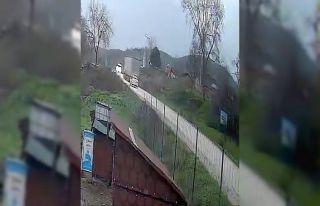 Bursa’daki kaza güvenlik kamerasında