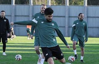 Bursaspor Menemen FK maçı hazırlıklarını sürdürdü