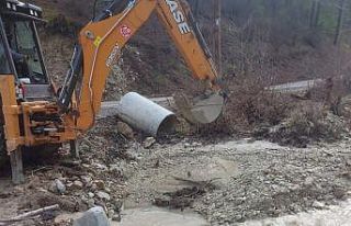 Çameli Belediyesi yoğun yağışın ardından 7/24...