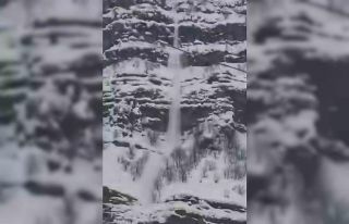 Çığ düşme anı kamerada