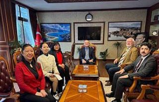 Çin heyeti Kaymakam Akkaya’ya ile görüştü