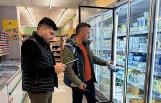 Demirözü’nde marketler denetlendi