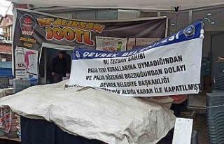 Devrek’te kurallara uymayan pazarcı esnafının...