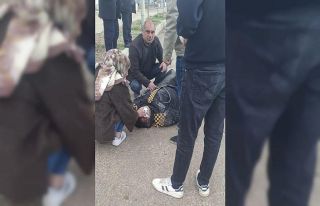 Devrilen motosikletin sürücüsü yaralandı