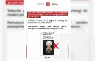 DMM: "10 TL değerinde madeni para olduğu yönünde...