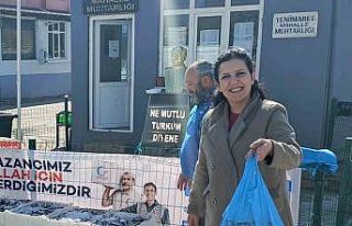 Edirne’de 350 kilogram hamsi dağıtıldı