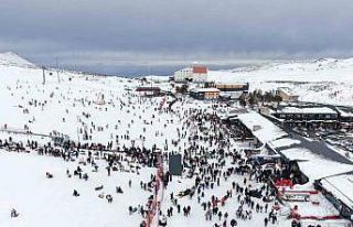 Erciyes’te hafta sonu yoğunluğu