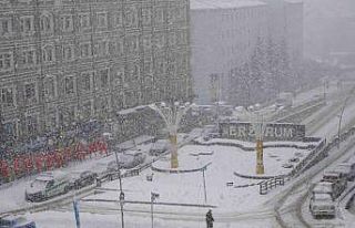 Erzurum’da kar sebebiyle 312 köyün yolu kapalı