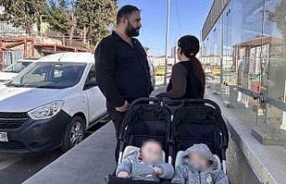 Esenyurt’ta eşi ve ikiz bebeklerinin gözü önünde...