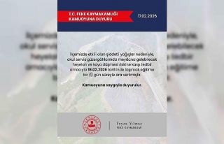 Feke’de taşımalı eğitime 1 gün ara verildi