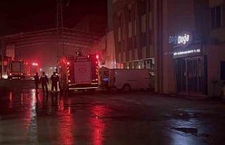Gaziantep’te makarna fabrikasında yangın