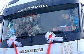 Gelini evinden tırı ile aldı