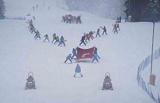 Ilgaz Dağı’nda Sevgililer Günü’nde düzenlenen...