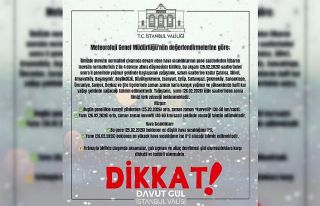 İstanbul Valiliğinden kar yağışı uyarısı