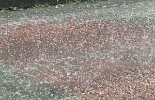 Kağıthane’ye dolu yağdı