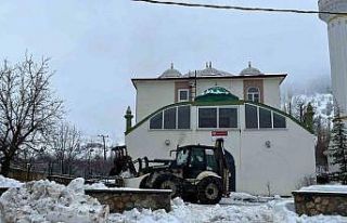 Kahramanmaraş kırsal bölgelerde kar temizliği