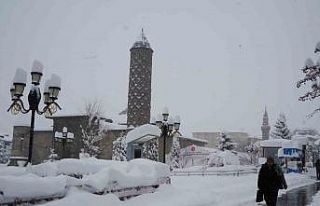 Kar durdu soğuklar geldi