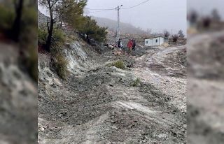 Karabahşılı Köyü’nde yağış sonrası çalışmalar...