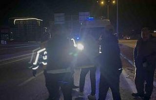 Karşıya geçmek isterken otomobilin çarptığı...