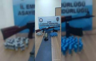 Kars’ta silah ve mühimmat ele geçirildi