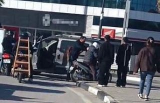 Kavşakta geçiş önceliği tartışması kavgaya...