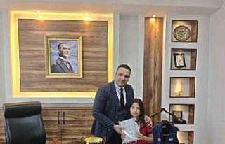 Kaymakam Dalak başarılı sporcu öğrencileri kabul...