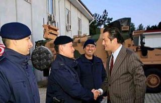 Kaymakam Öztürk, Alanya İlçe Jandarma Komutanlığı’nda...
