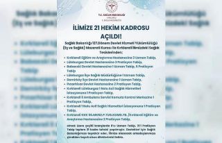 Kırklareli’ne 21 hekim kadrosu tahsis edildi