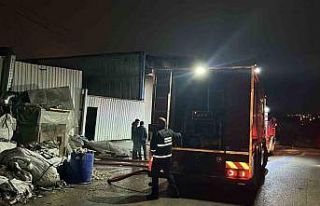 Kocaeli’de metal işleme atölyesinde yangın