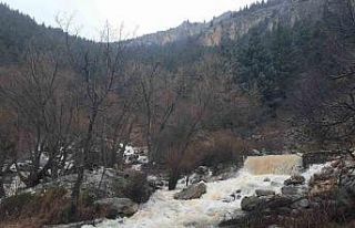 Konya’da Aygırdibi kaynağı erken coştu