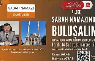 Köyceğiz’de sabah namazı buluşması Hamitköy...