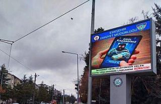 LED ekranlara hırsızlık ve dolandırıcılık uyarıları...