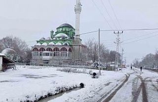 Malkara beyaza büründü : Kar yağışı etkili...