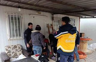 Matkapla elini delen işçi yaralandı