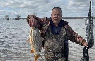 Meriç’in taşması sonrası tarlada sazan yakaladılar