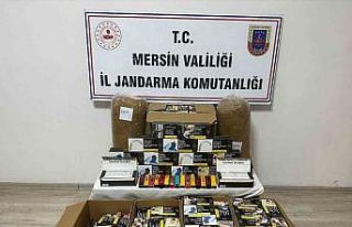 Mersin’de kaçak makaron operasyonu: 2 gözaltı