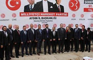 MHP Aydın’da yeni yönetim tanıtıldı
